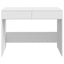 skrivebord 101x50x76,5 cm konstrueret træ hvid