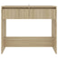 konsolbord 89x41x76,5 cm konstrueret træ sonoma-eg