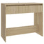 konsolbord 89x41x76,5 cm konstrueret træ sonoma-eg