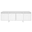 tv-bord 120x30x40,5 cm konstrueret træ hvid