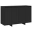 skænk 120x41x75 cm konstrueret træ sort