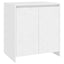 skænk 70x41x75 cm konstrueret træ hvid