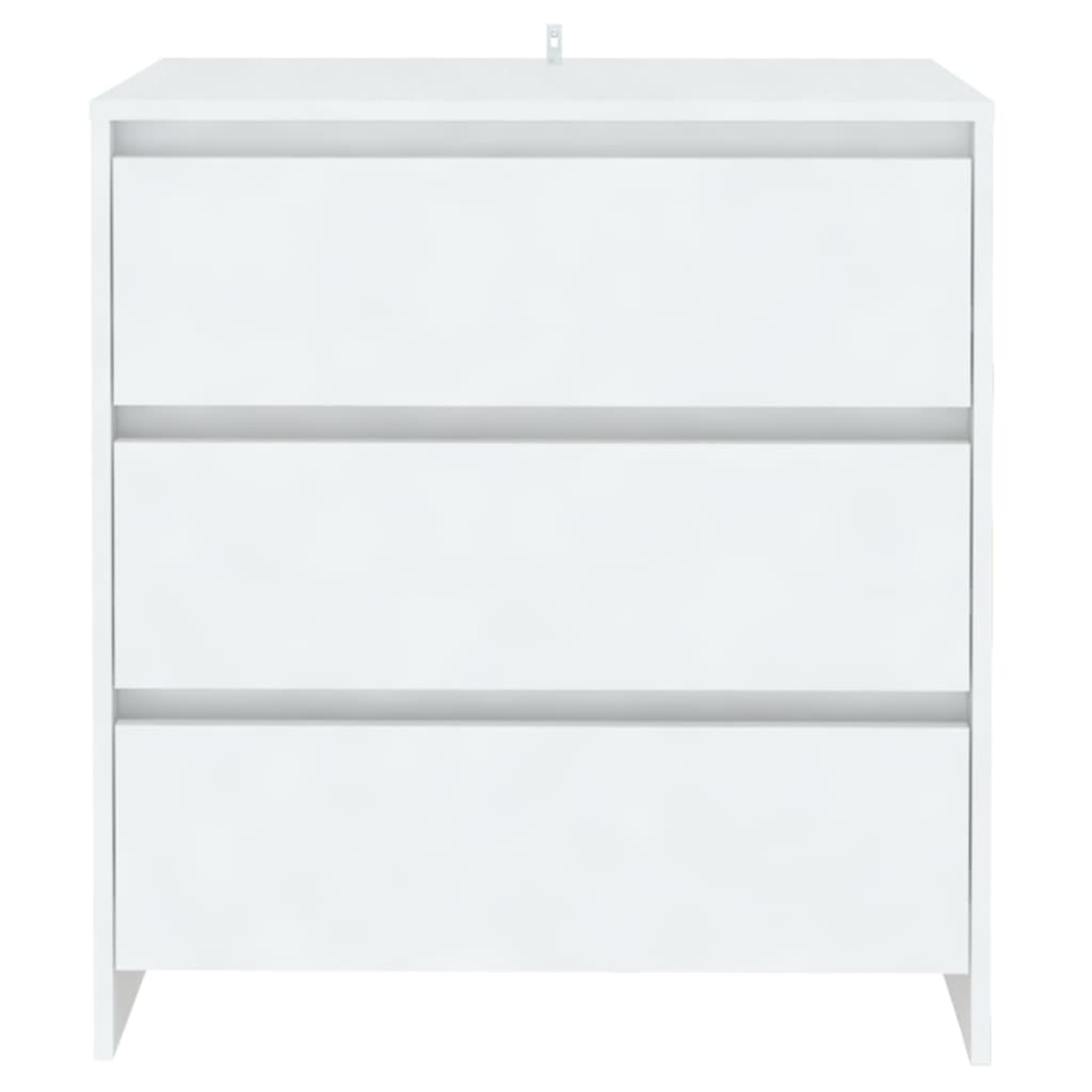 skænk 70x41x75 cm konstrueret træ hvid