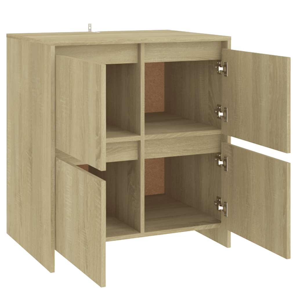 skænk 70x41x75 cm konstrueret træ sonoma-eg