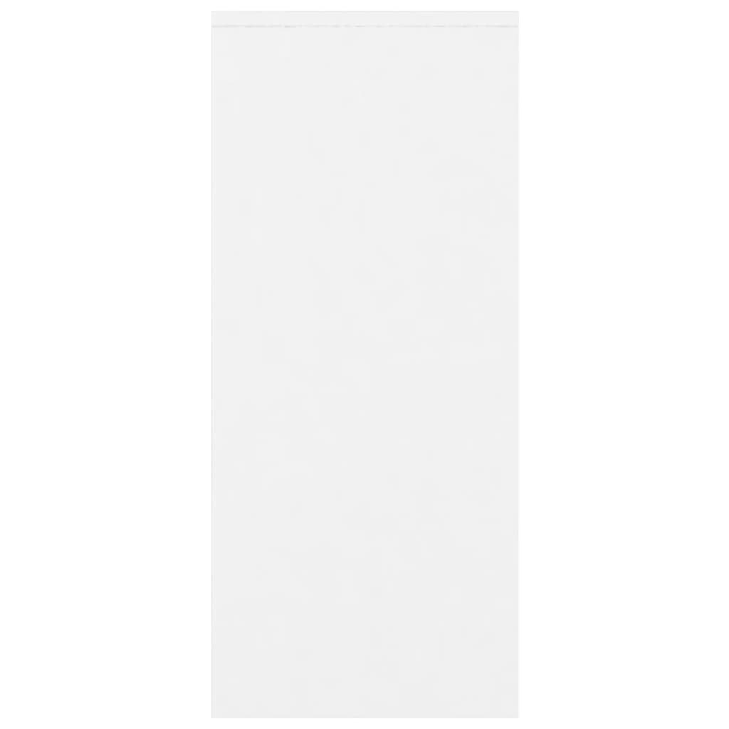 skænk 102x33x75 cm konstrueret træ hvid