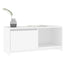 tv-bord 90x35x40 cm konstrueret træ hvid