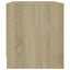 tv-bord 90x35x40 cm konstrueret træ sonoma-eg
