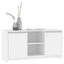tv-bord 102x37,5x52,5 cm konstrueret træ hvid