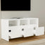 tv-bord 102x37,5x52,5 cm konstrueret træ hvid