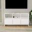tv-bord 102x37,5x52,5 cm konstrueret træ hvid