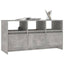 tv-bord 102x37,5x52,5 cm konstrueret træ betongrå