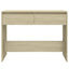 konsolbord 100x35x76,5 cm konstrueret træ sonoma-eg