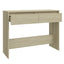 konsolbord 100x35x76,5 cm konstrueret træ sonoma-eg