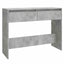 konsolbord 100x35x76,5 cm konstrueret træ betongrå