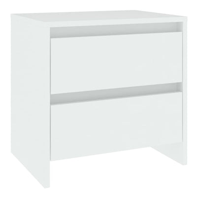 sengebord 45x34,5x44,5 konstrueret træ hvid