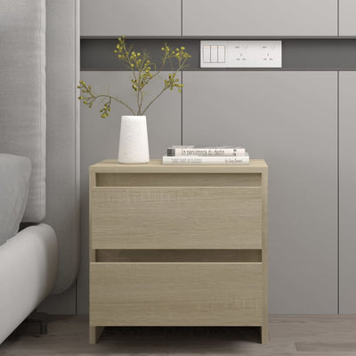 sengebord 45x34,5x44,5 cm konstrueret træ sonoma-eg