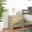 sengeborde 2 stk. 45x34x44,5 cm konstrueret træ sonoma-eg