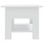sofabord 102x55x42 cm konstrueret træ hvid