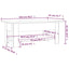 sofabord 102x55x42 cm konstrueret træ hvid
