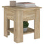 sofabord 40x40x42 cm konstrueret træ sonoma-eg