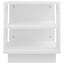 sofabord 40x40x43 cm konstrueret træ hvid