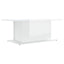 sofabord 102x55,5x40 cm konstrueret træ hvid højglans