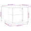 sofabord 55,5x55,5x40 cm konstrueret træ sort