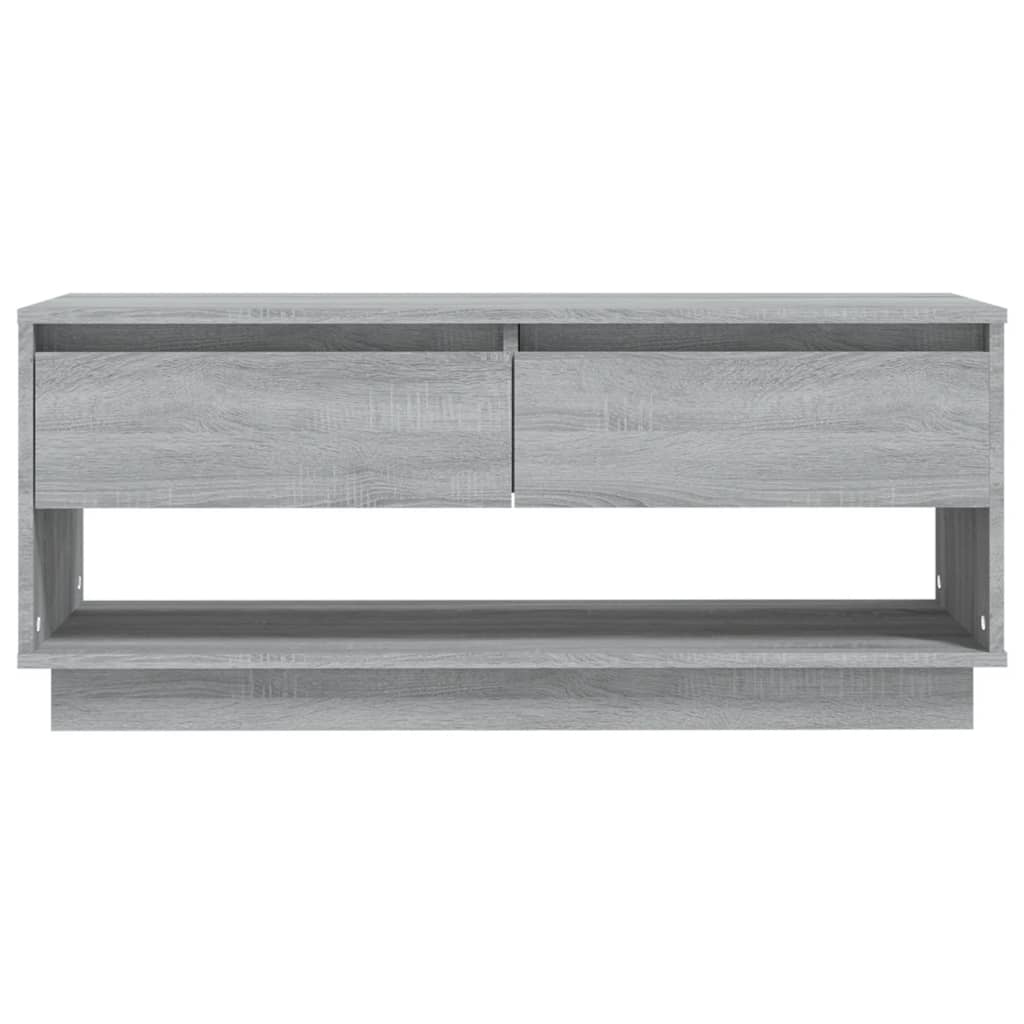 tv-bord 102x41x44 cm konstrueret træ grå sonoma-eg