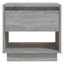 sengeborde 2 stk. 45x34x44 cm konstrueret træ grå sonoma-eg
