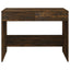 skrivebord 101x50x76,5 cm konstrueret træ røget egetræsfarve
