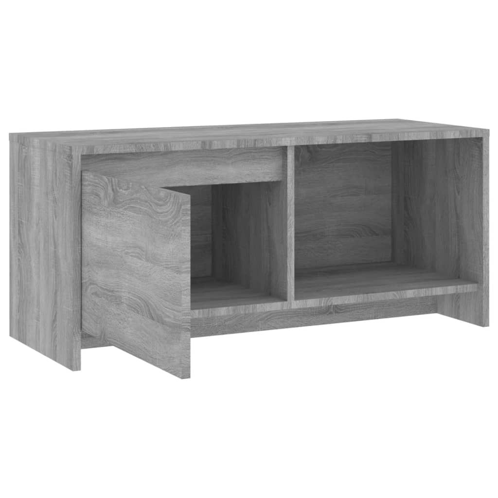 tv-bord 90x35x40 cm konstrueret træ grå sonoma-eg