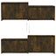 tv-bord 146,5x35x50 cm konstrueret træ røget egetræsfarve