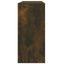 konsolbord 100x35x76,5 cm konstrueret træ røget egetræsfarve