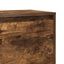 sengeborde 2 stk. 45x34x44,5 cm konstrueret træ røget egetræ