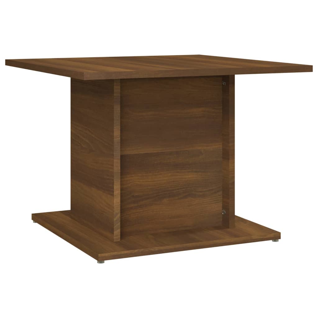 sofabord 55,5x55,5x40 cm konstrueret træ brun egetræsfarve