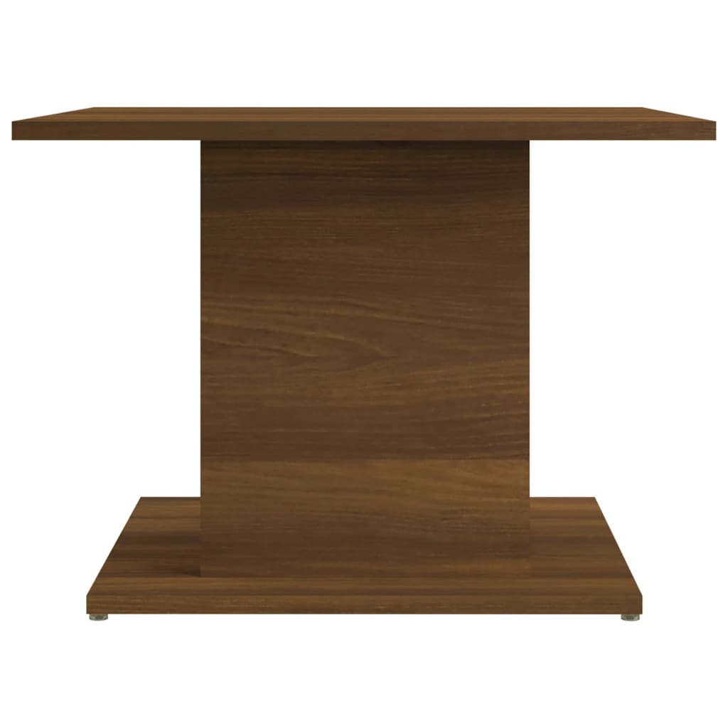 sofabord 55,5x55,5x40 cm konstrueret træ brun egetræsfarve