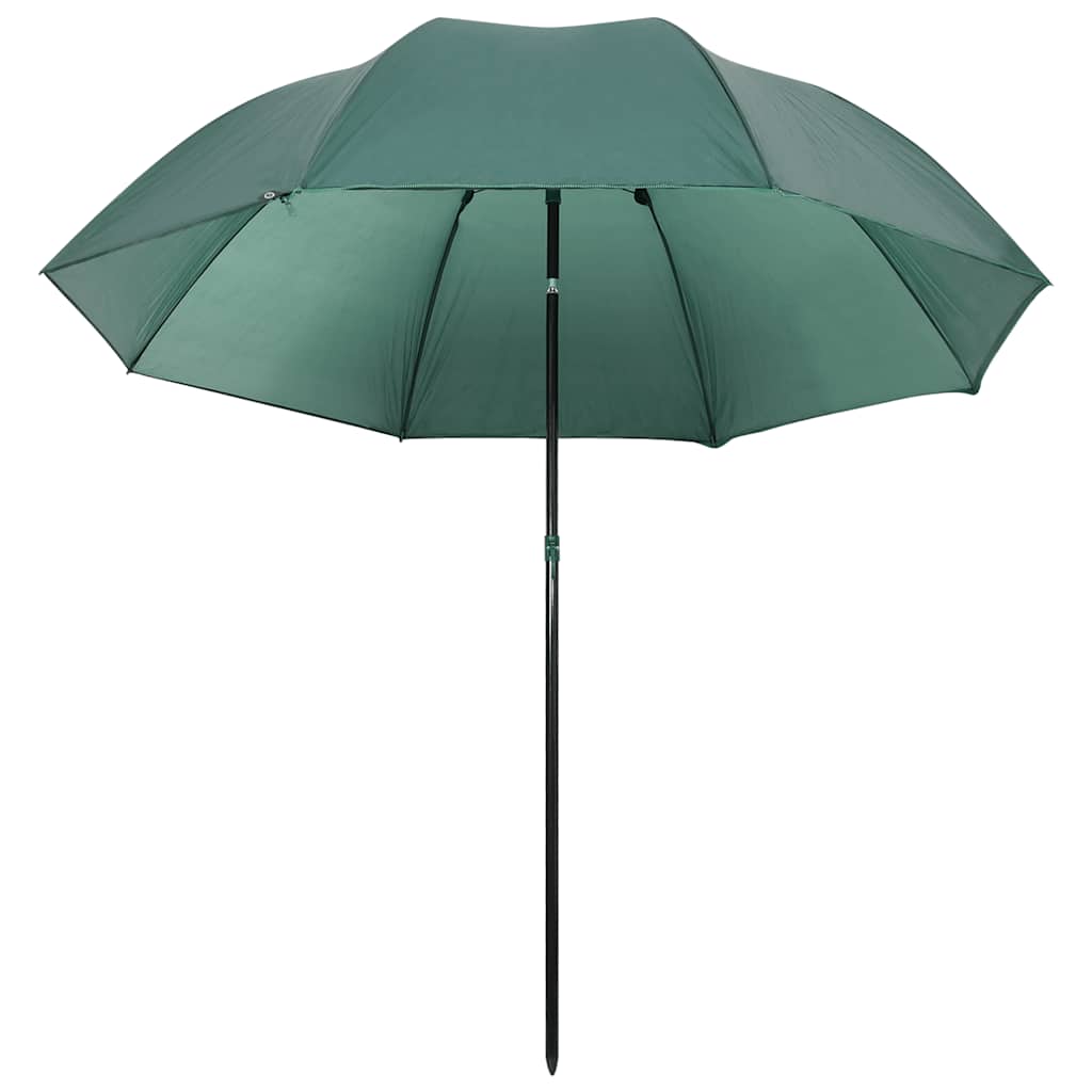 parasol til fisketure 220x185 cm grøn