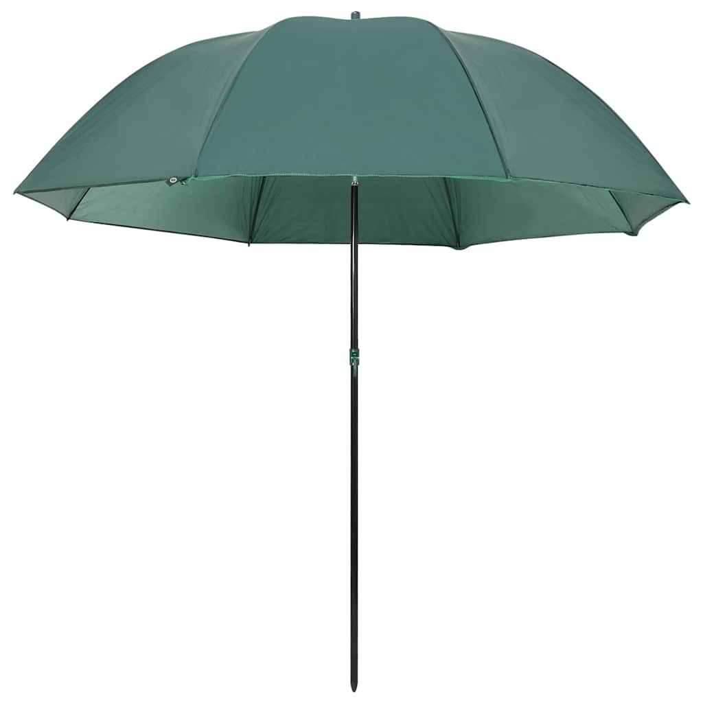 parasol til fisketure 220x185 cm grøn