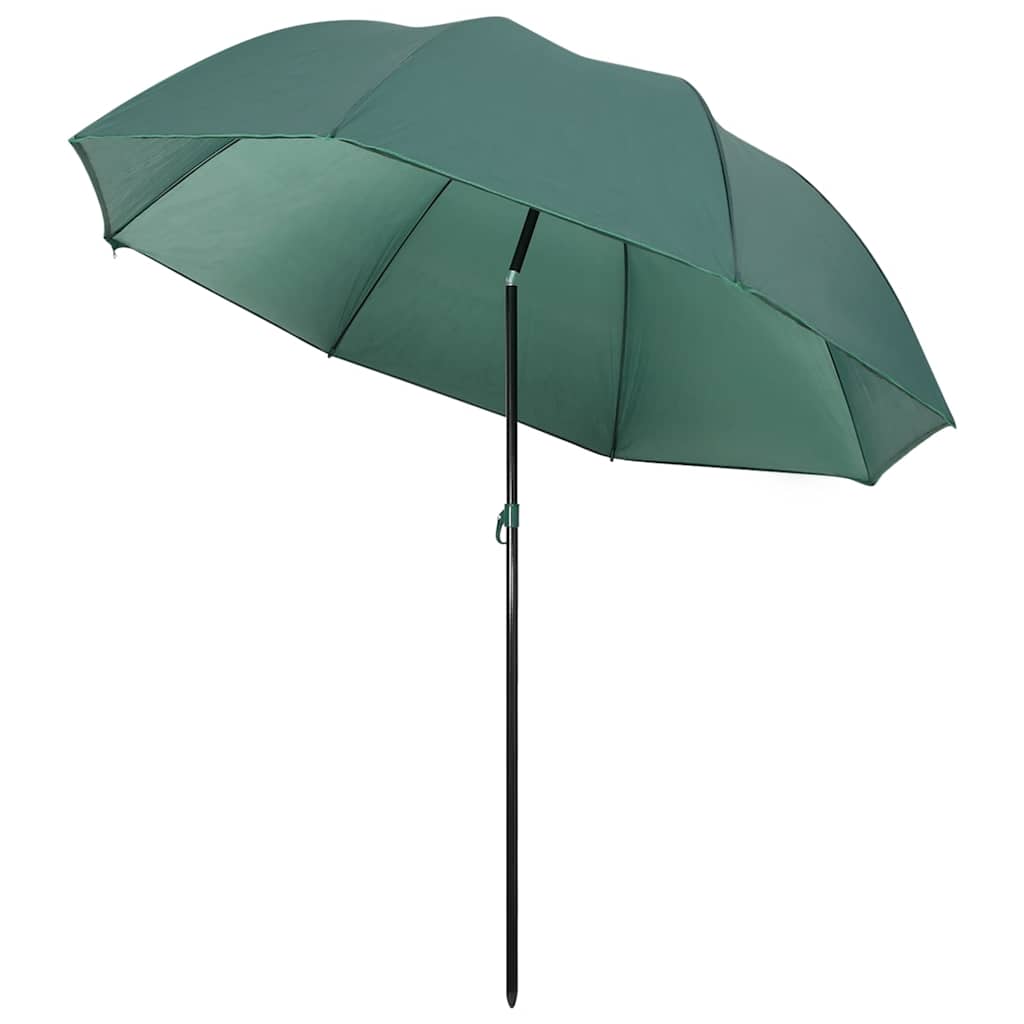 parasol til fisketure 220x185 cm grøn