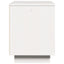 sengebord 40x30x40 cm massivt fyrretræ hvid