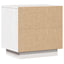 sengebord 40x30x40 cm massivt fyrretræ hvid