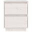 sengeborde 2 stk. 40x35x50 cm massivt fyrretræ hvid