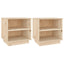 sengeborde 2 stk. 40x34x40 cm massivt fyrretræ