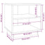 sengeborde 2 stk. 40x34x40 cm massivt fyrretræ