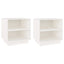 sengeborde 2 stk. 40x34x40 cm massivt fyrretræ hvid