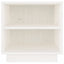 sengeborde 2 stk. 40x34x40 cm massivt fyrretræ hvid