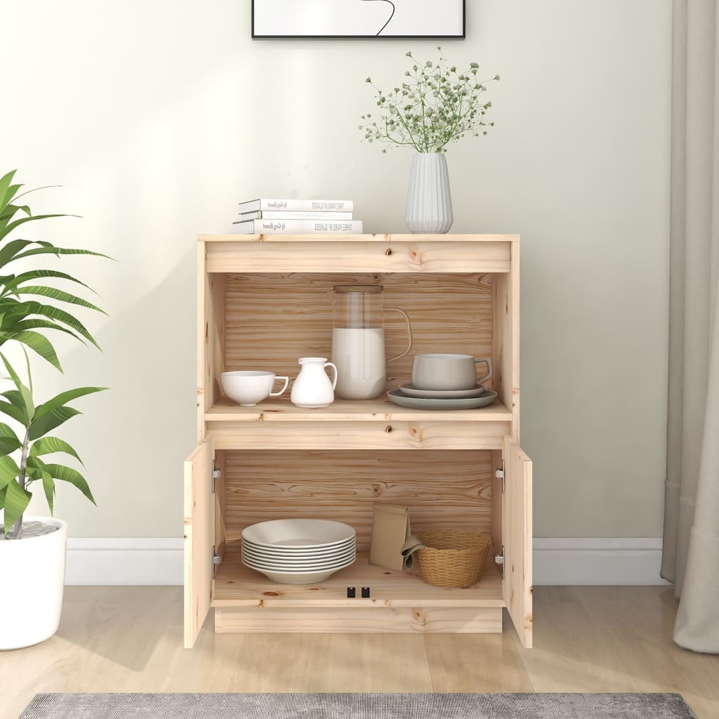 skænk 60x34x75 cm massivt fyrretræ