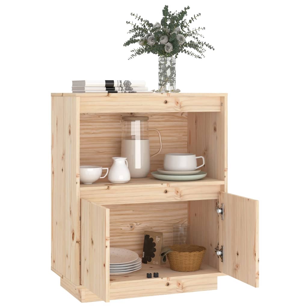 skænk 60x34x75 cm massivt fyrretræ