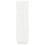 skoreol 60x34x105 cm massivt fyrretræ hvid