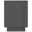 sengeborde 2 stk. 40x30x40 cm massivt fyrretræ sort